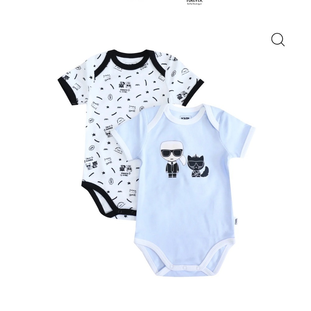 Karl Lagerfeld Kids Bodysuits - Blue and White.